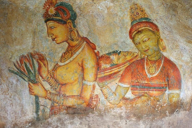 sigiriya-frescoes-ancient-wall-paintings-sri-lanka